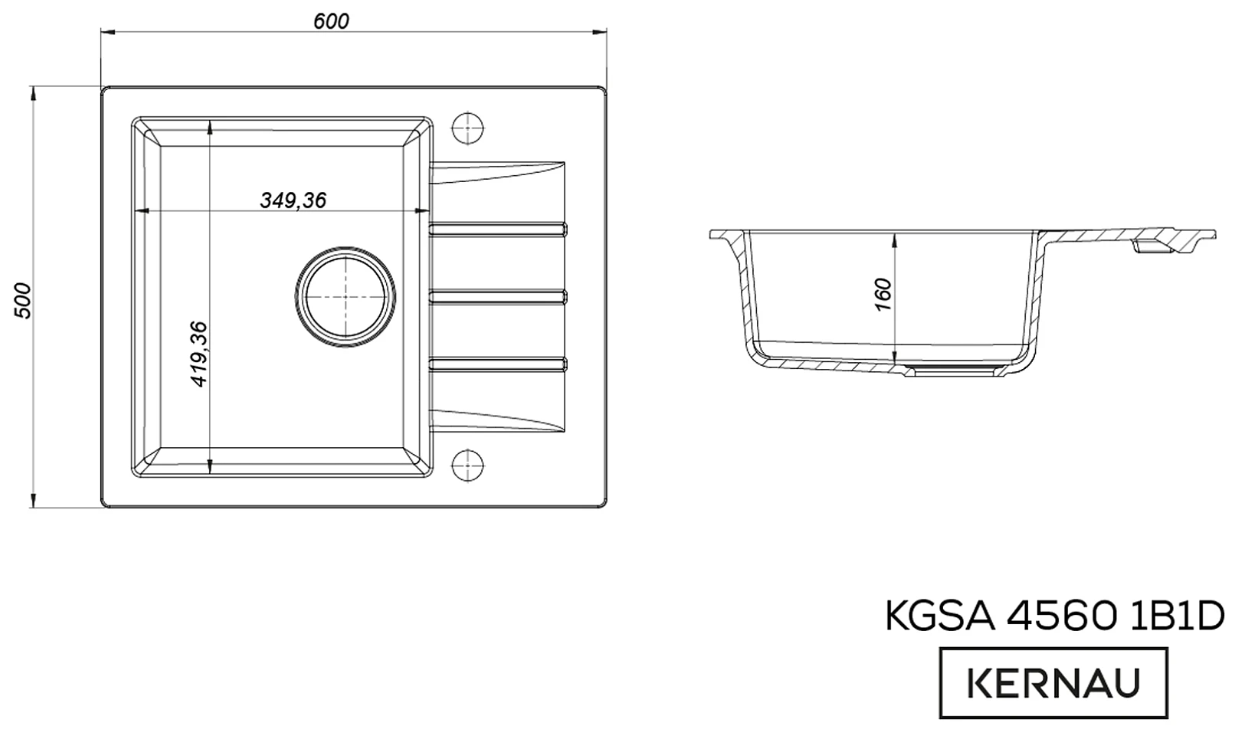 KGS A 4560 1B1D Graphite + Baterie KWT 29 Elastic Black